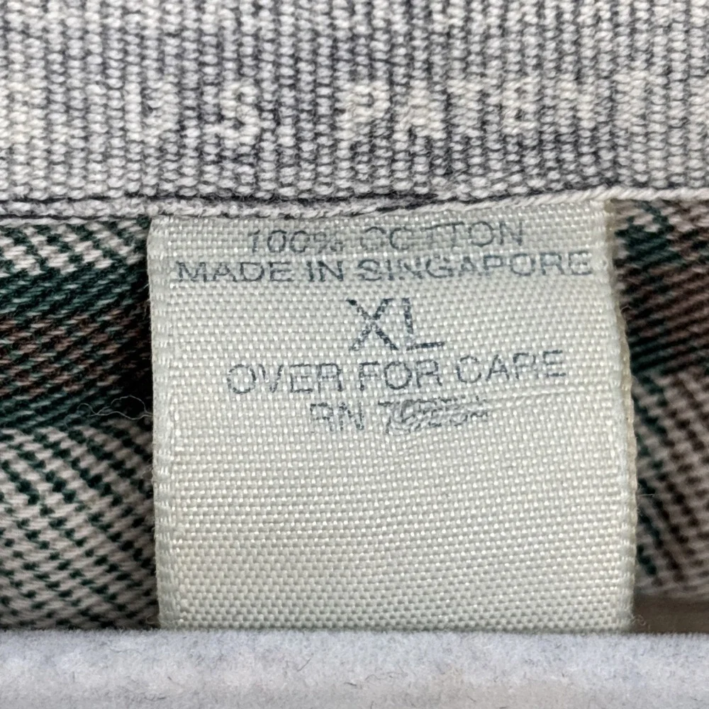 Vintage Abercrombie & Fitch Long Sleeve Button Front Flannel Shirt XL Grunge - Picture 5 of 11